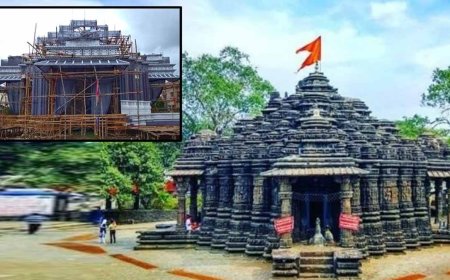 মহারাষ্ট্রের স্থাপত্য মুর্শিদাবাদে! দুর্গা পুজোয় তৈরি হচ্ছে ১০০ ফুটের শিব মন্দির