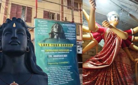 মূক-বধির মৃৎশিল্পীর হাতে তৈরি হচ্ছে প্রতিমা, ৬৩ বছরে এই পুজোর থিম আদি যোগী